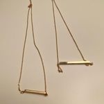 Set of 2 bar necklaces Gold Photo 4