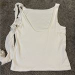 Live in the Moment White Ruffle Tank Top Photo 2