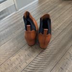 Bamboo Brown Leather Booties Photo 3