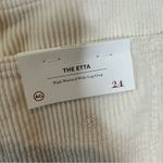 AG Adriano Goldschmied AG Etta High Waist Crop Wide Leg Corduroy Pants Size 24 ivory dust Photo 7