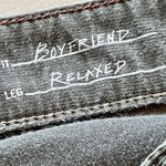 Eddie Bauer womens relaxed boyfriend raw hem fringe midnrise green corduroy 6 Photo 6