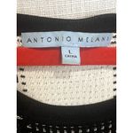 Antonio Melani Dress Large Black Sleeveless Fitted LBD Career Office Wear Photo 2