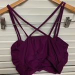 MD Purple Criss cross crop top bra Size M Photo 5