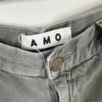 AMO Slouch Trouser in Gray Green Womens 28 Cropped Cotton Blend Jeans Pants Photo 5