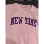 Urban Outfitters NWT Pink Purple New York Sweatshirt Causal Crew Neck Size XS Photo 1