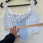 House Of CB  Petra Blue Striped Corset Top size L NWOT $149 Photo 10