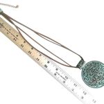 Boho Patina Verdigris Statement Pendant Necklace Photo 5