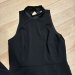 Erin Fetherston Black Halter Open Back Sleeveless Ruffle Neck Jumpsuit Size 10 Photo 8