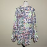Anthropologie Maeve Bryanna Dolman Sleeve Geometric Blouse Photo 6