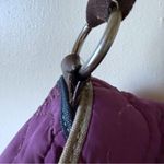 Fossil  Key Per Purple Quilted Messenger Crossbody Bag Purse Tote Photo 10