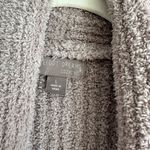 Barefoot Dreams  CozyChic Cabin‎ Cable Cardigan Taupe Size L Photo 4
