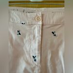 Talbots  Weekend Chino Pants Boston Terrier Dog Embroidered Cuffed NWT Petite 16P Photo 11
