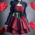 Vintage Style Lace Up Faux Leather Elastic Girdle Black Casual Wide Waistband Photo 15