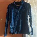 Iguana Merino Wool Quarter Zip Pullover Sweatshirt Thumbholes Teal Blue Size‎ XS Photo 0