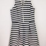EXPRESS  Black & White Stripe A Line Dress Sz 2 Photo 4