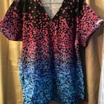 MedCouture Blue Scrub Top Photo 0