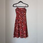 Hutch  Anthropologie Rust Brown Declan Floral Midi Tank Sun Dress Sz 0 Photo 1