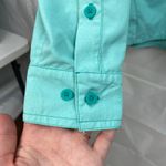 Under Armour  women's turquoise heat gear‎ long sleeve active button zip shirt M Photo 1