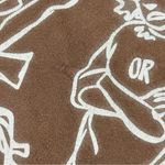 Aelfric Eden  We Vaguely Feel Many Hoodie Brown Anime Grafiti Drop Shoulder Cozy Photo 6