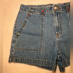 Faded Glory  Blue Jean Shorts with Colorful Accents Photo 1