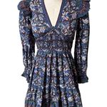 Sea New York Boho Noah Printed Cotton Short Dress Size 0 Photo 0