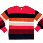 Talbots NEW Mixed Stitch Stripe Crewneck Sweater size Medium Photo 1