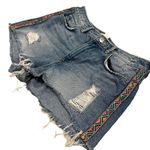 H&M X Coachella Distressed Tribal Fringe Shorts Photo 4