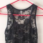 Lacy tank top. S Gray Photo 1
