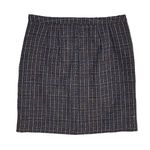 Loft  Factory Tweed Mini Pencil Skirt Black Yellow Lined White Size 4 Photo 0