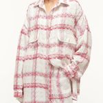 STAUD | NWT Bassetti Oversized Shirt Jacket Tea Towel Top M/L $395 Photo 0