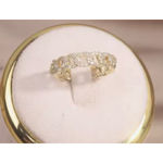 Boutique Gold Iced Cuban Chain Ring | Gold Plated Sterling Silver Photo 8