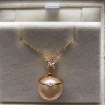 Boutique Custom Made 11.5mm Genuine Pearl Necklace Photo 0