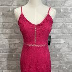 Lulu's Taliah Hot Pink Lace Midi Dress Photo 2