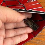 Emilio Pepe Stylish Red Geometric Tote Bag Photo 5