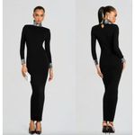 retrofete Monroe Knit Embellished Dress Black Womens Size Medium Photo 1