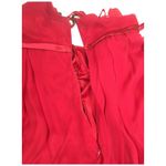 Adrianna Papell  Evening Silk Embellished Beaded Gypsy Strap Dress Red 12 Photo 14