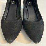 Aquatalia Posie Black Suede Wedge Pumps Size 7 Photo 3