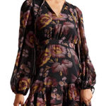 Ted Baker Piara Ruffle Asymmetric Mini Dress Black Womens Size 1 US 4 $285 Photo 0