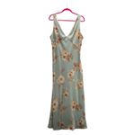 A New Day Y2K Slip Maxi Dress Romantic Sage Large Floral Rom Wedding Guest Resort Party Photo 1