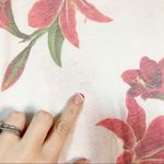 𝅺35MM CLOTHING Floral Tie Swim Cover Medium White Photo 8