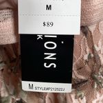 Perceptions New York Dress Women's Medium Two Piece Jacket Pink Floral Lace Photo 6