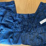 Coldwater Creek  Blue Tropical Fab Fronds Ankle Pants NWT 16 Photo 1