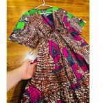 Stella McCartney Patterned Gabrielle mini dress cut out back sz IT 46 / US 12 Photo 10