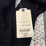 st. john's bay NWT  Black Waffle Knit Cowl Neck Long Sleeve Photo 4