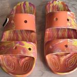 Crocs  classic tie dye marble sandals size 11 Photo 8