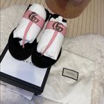 Gucci  Pink and Black Women's Sandals Silver GG Photo 9