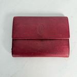 Vintage Must de Cartier Bordeaux Leather Bifold Wallet Photo 1