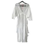 Solid & Striped NWT Eyelet Tiger White Kaftan Cover-up Size Medium Photo 31