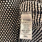 LuLaRoe Black And White Textured Polka Dot Top Size 2X Photo 4