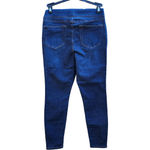 Denim & Co . Cozy Touch Denim Roll-On Jeggings Deep Indigo Size 6 Stretch Photo 6